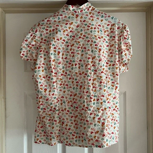 Heart of Haute Estelle Blouse in Conversation Heart Print - Picture 5 of 8